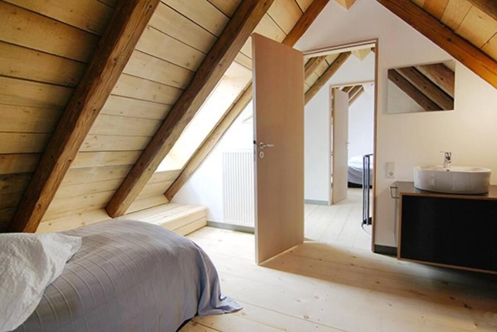 Ferienwohnung Alte Scheune ショップハイム エクステリア 写真