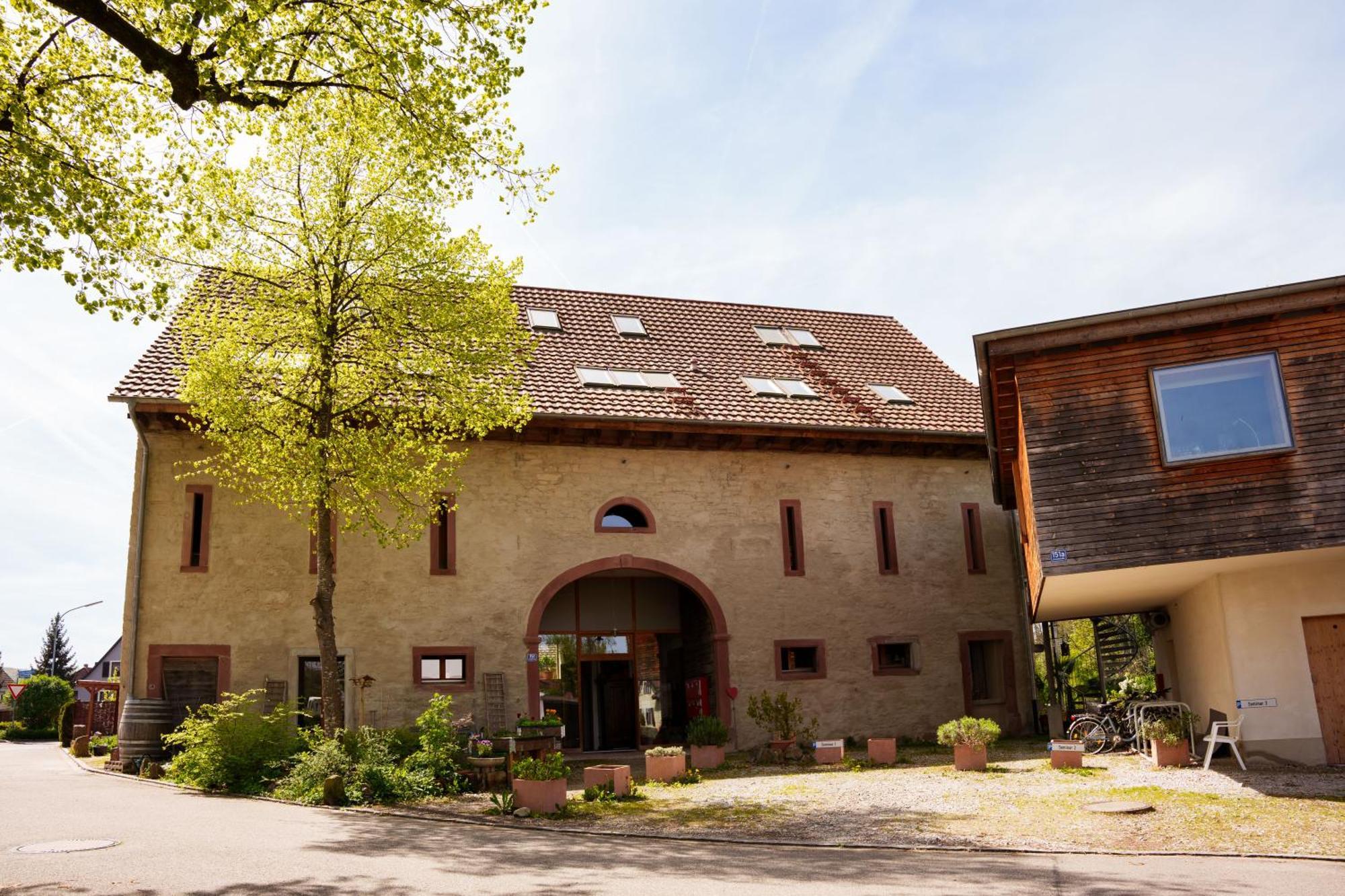 Ferienwohnung Alte Scheune ショップハイム エクステリア 写真